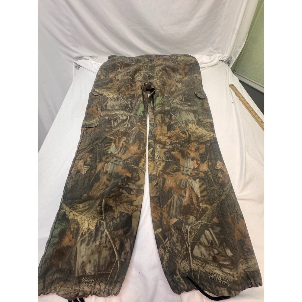 Vintage Advantage Timber Camo Pants Mens 2XL Cargo Pocket Hunting USA Made